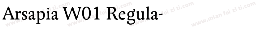 Arsapia W01 Regula字体转换